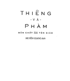 THIÊNG VÀ PHÀM