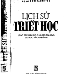 LỊCH SỬ TRIẾT HỌC