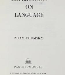 REFLECTIONS ON LANGUAGE